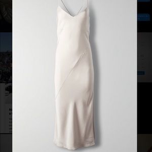 Aritzia Satin slip dress
